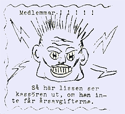 Teckning från NIK-Bladet januari 1956