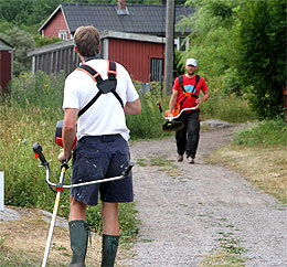 Johan Strömsäter med kompis.