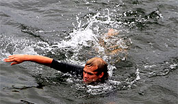 Oscar tar i lite extra när han närmar sig Måsberg.